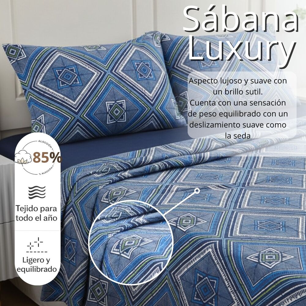 Juego De Sabana Doble Estampada