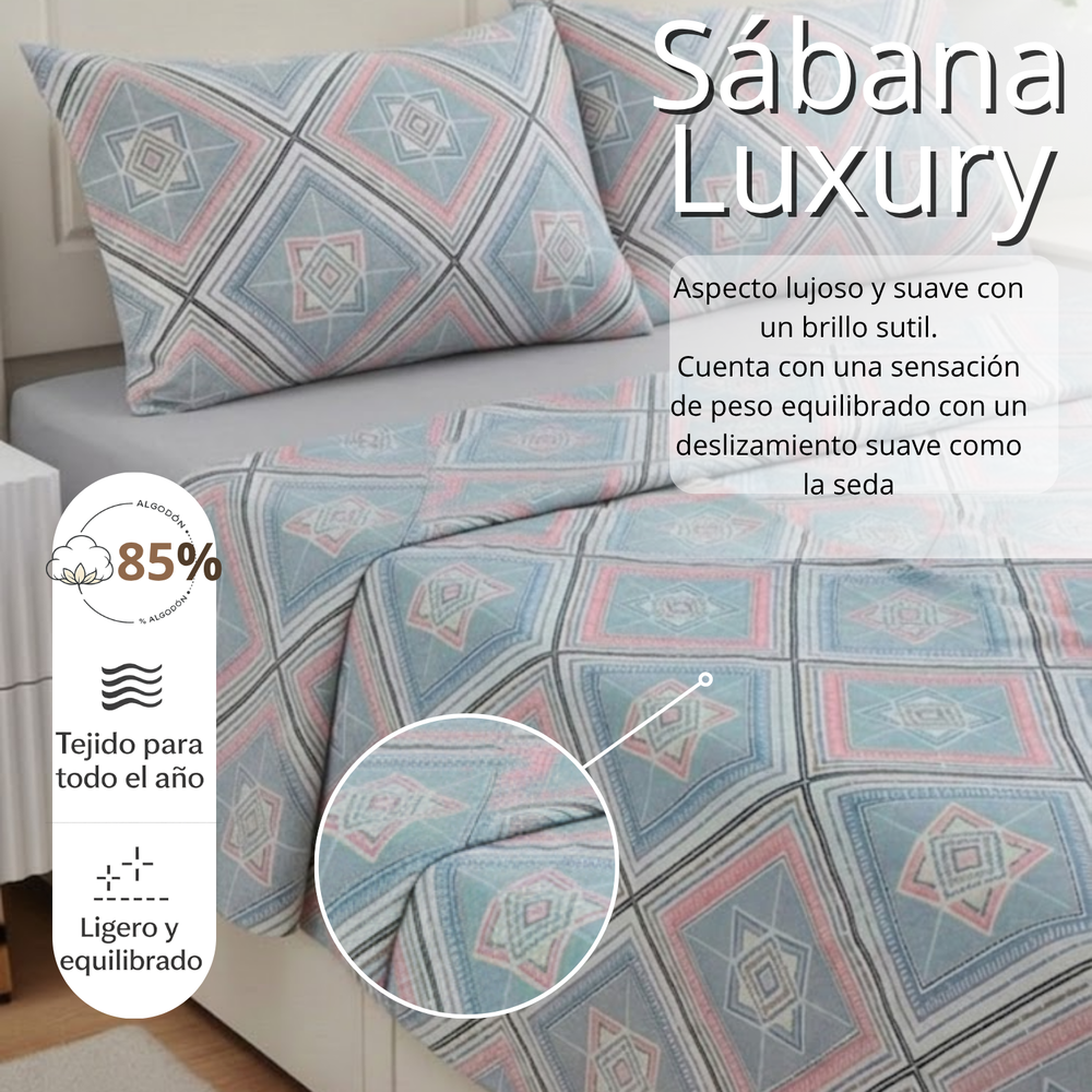 Juego De Sabana Doble Estampada