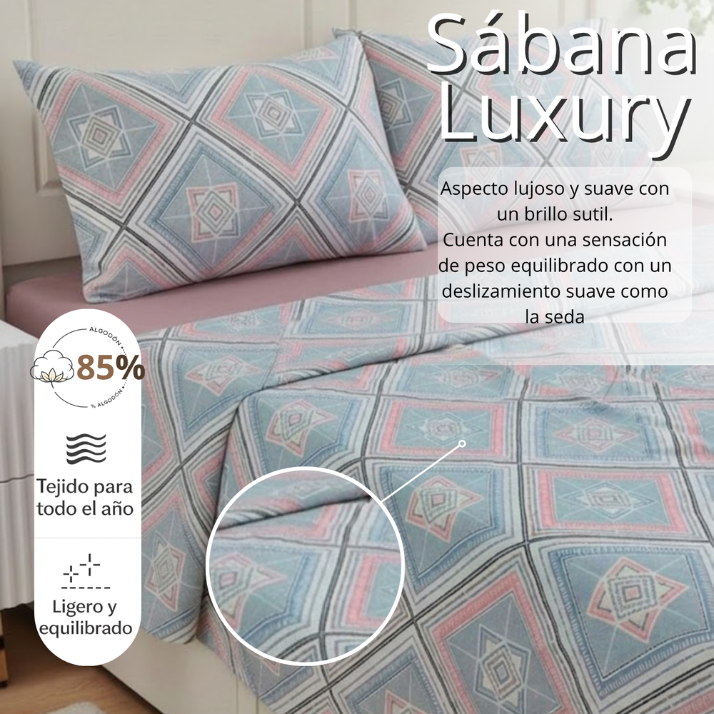 Juego De Sabana Doble Estampada