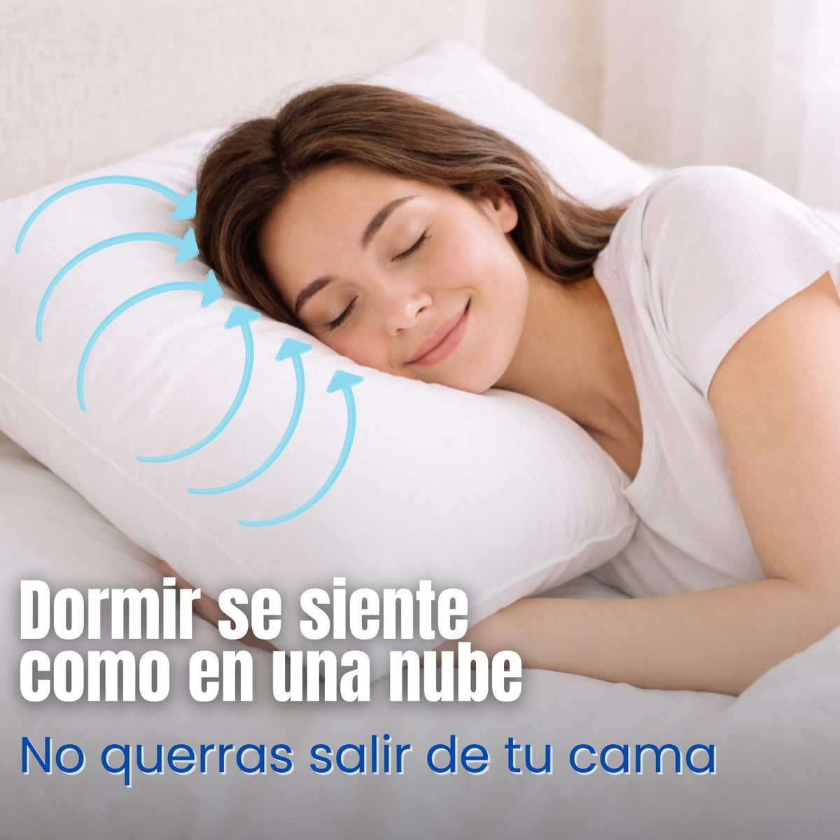 Almohada Siliconada Con Funda 45x65cm Set x 2