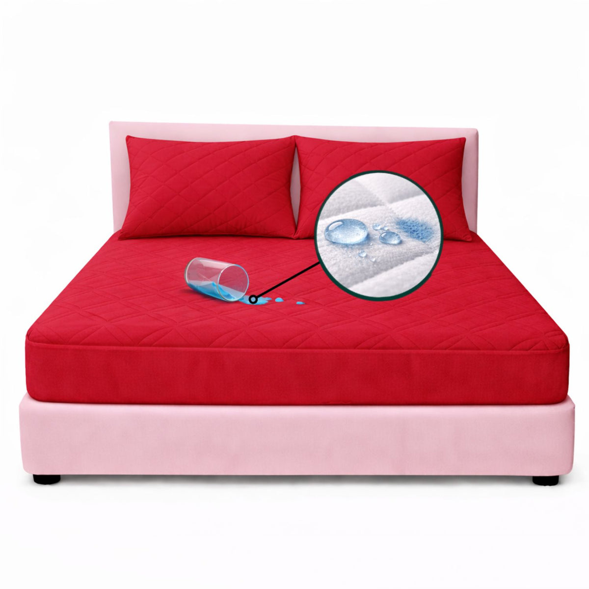 Combo Protector King Antifluido 200x200cm