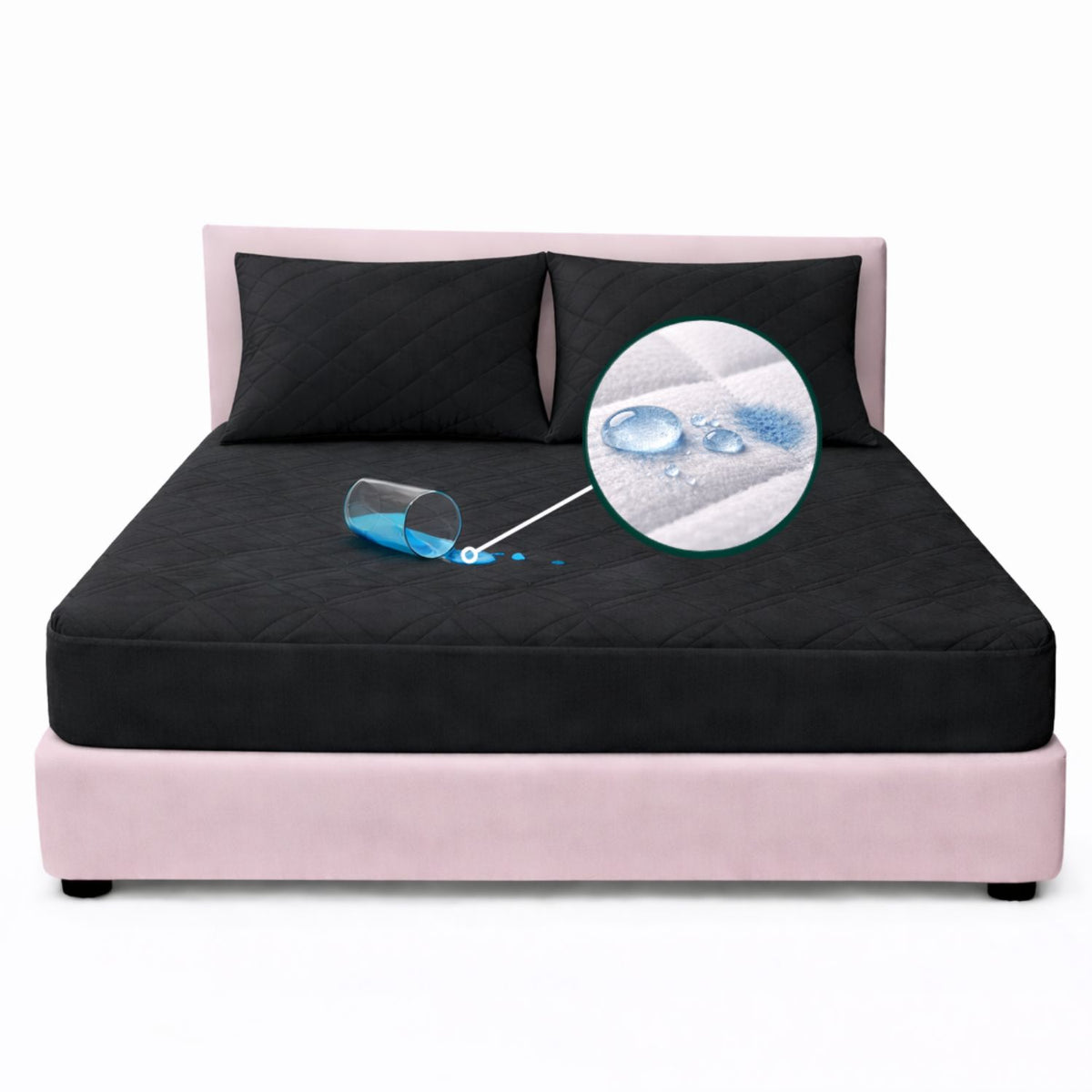 Combo Protector King Antifluido 200x200cm