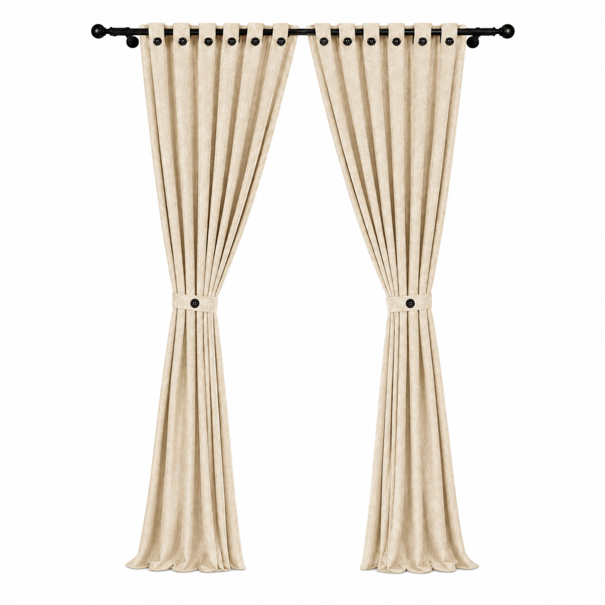 Cortina x2 Celeste Jacquard