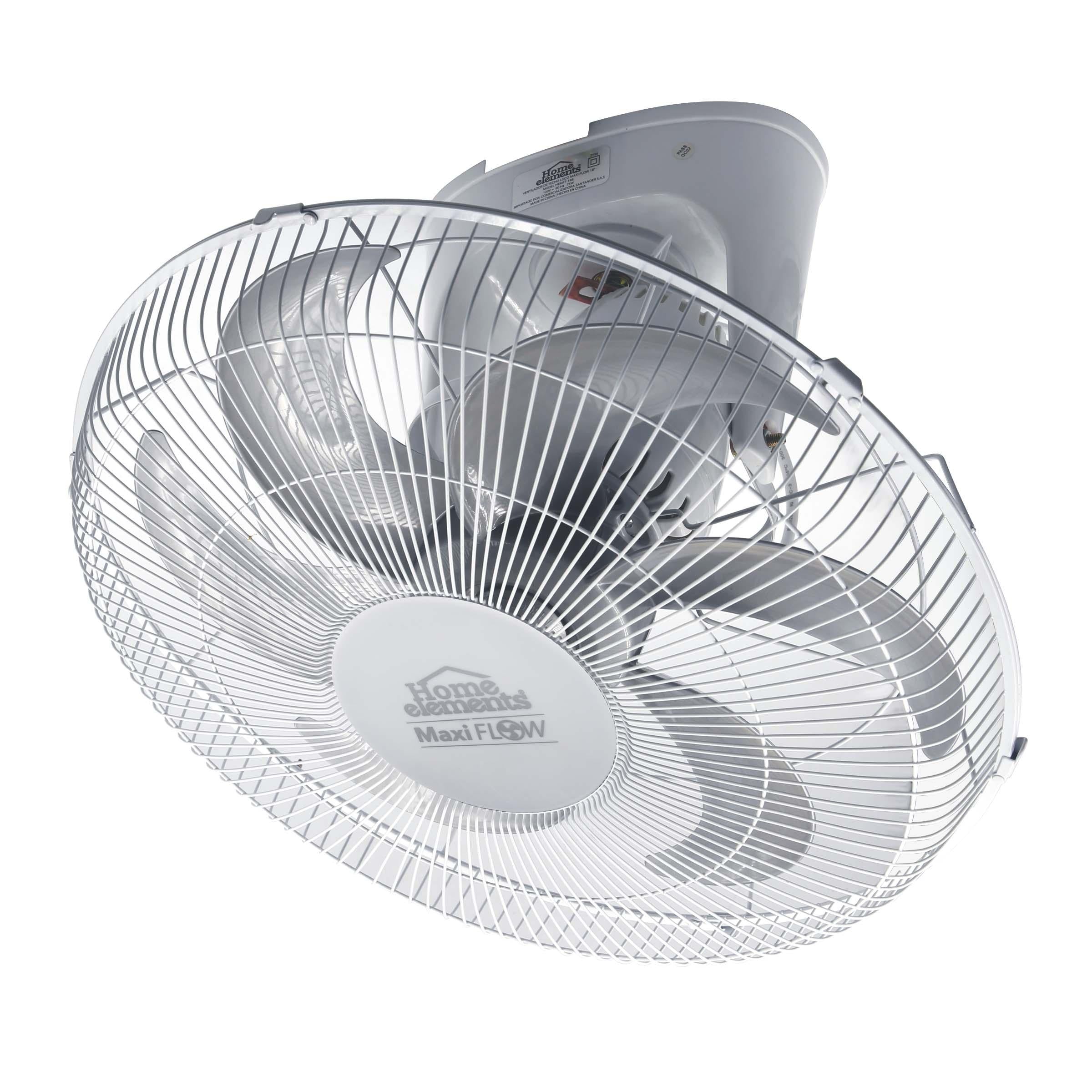 Ventilador Orbita Blanco 18" MaxiFlow Rejilla Metalica