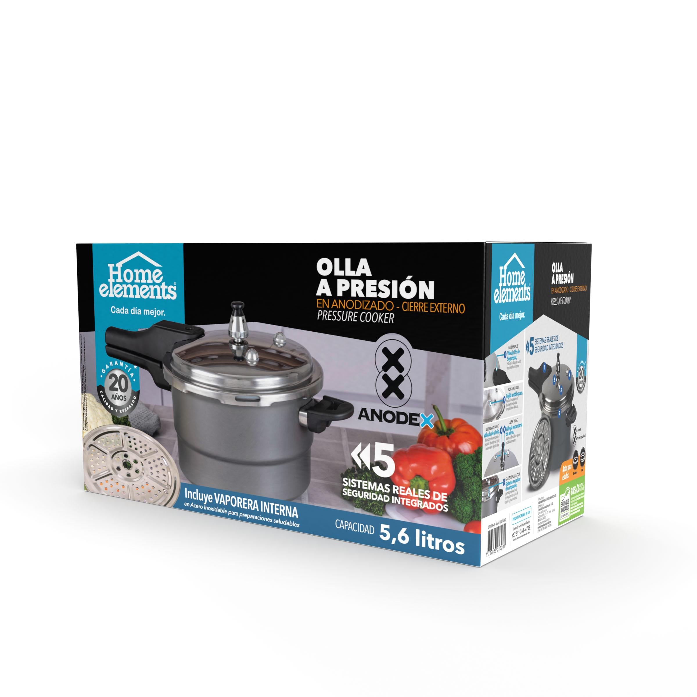 Olla a Presion 5,6 Litros Anodizado