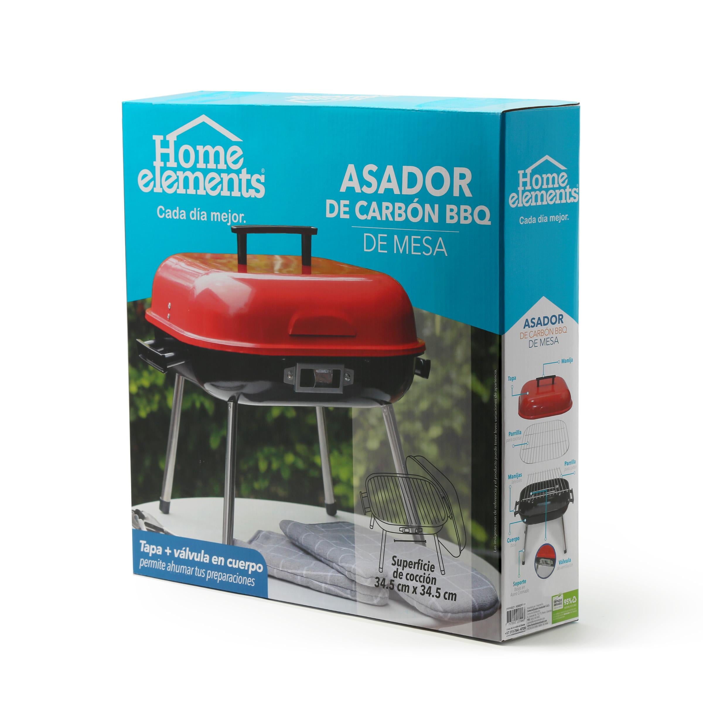 Asador a Carbon BBQ Rojo