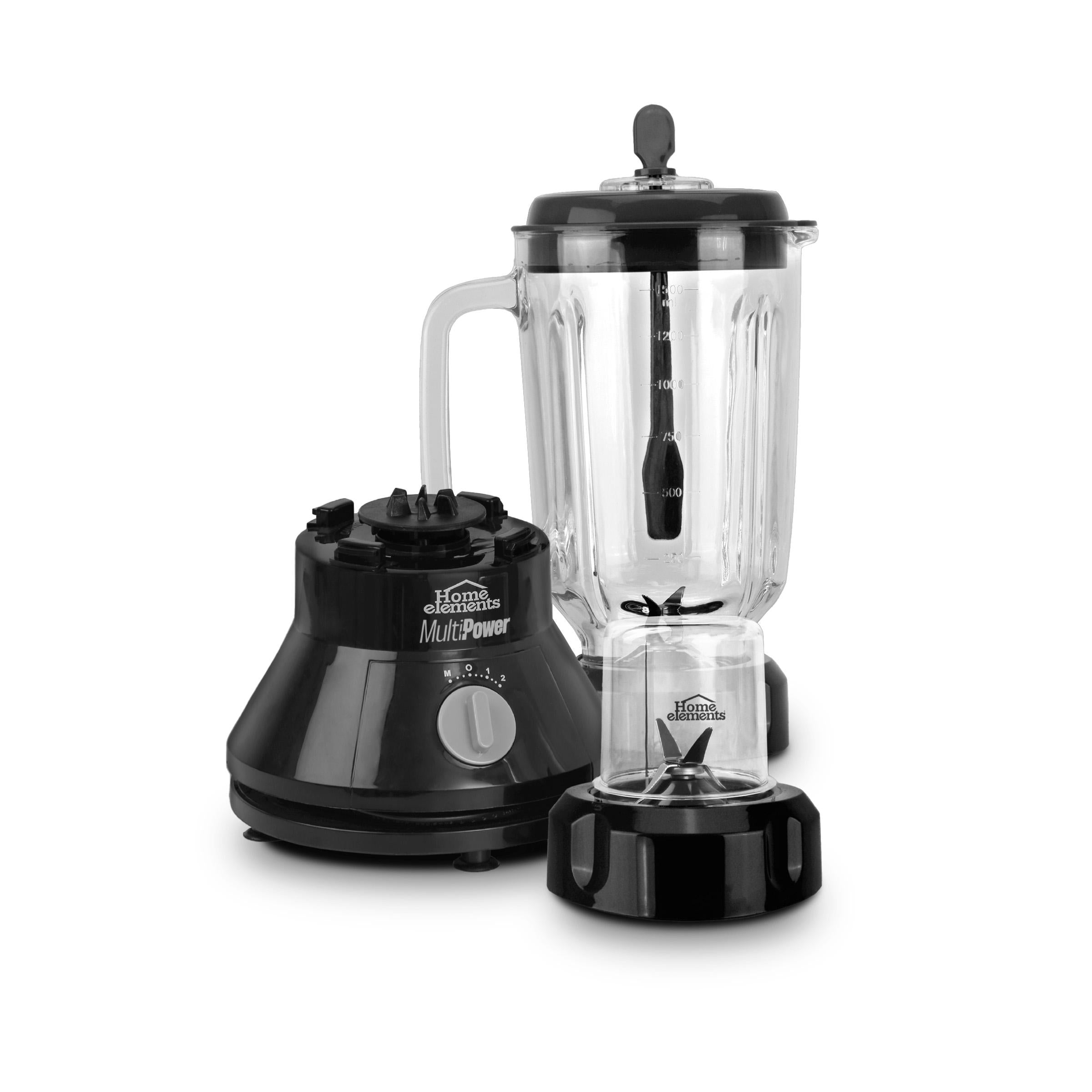 Licuadora Jarra de Vidrio con Chopper - Negro