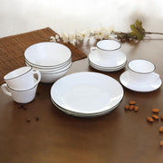 Vajilla Vitroceramica Borde Negro