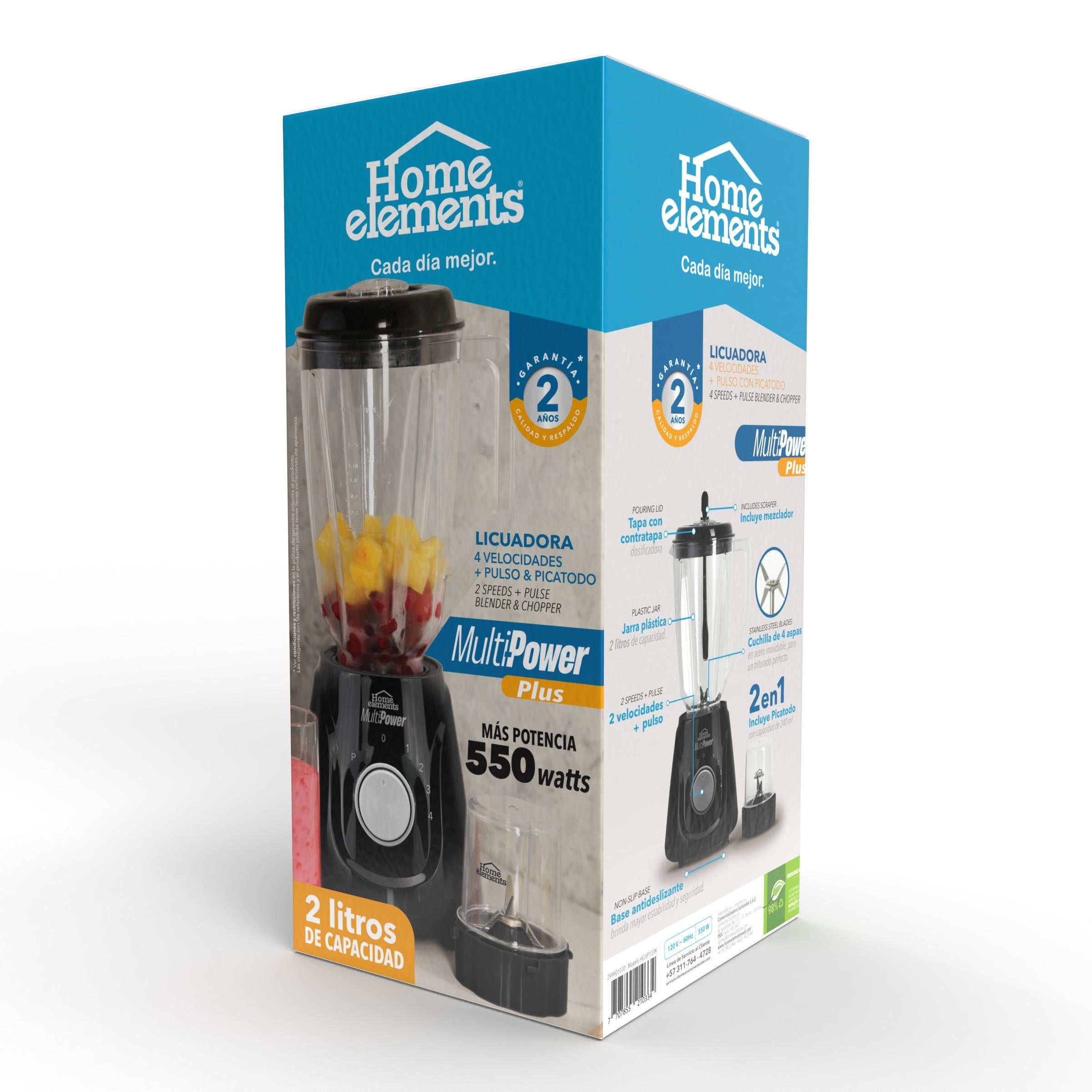 Licuadora Multipower Plus Con Picatodo