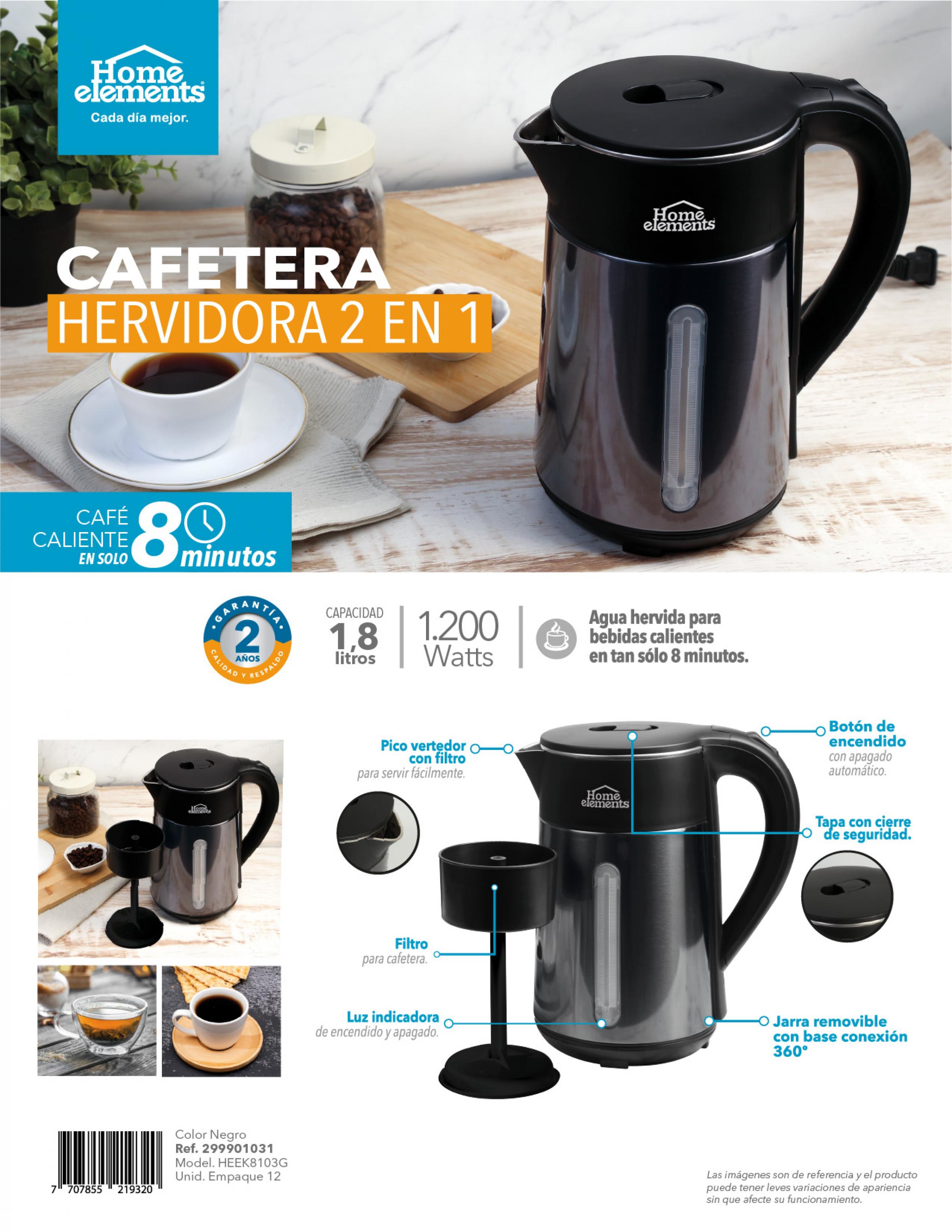 Cafetera Hervidora 2 En 1