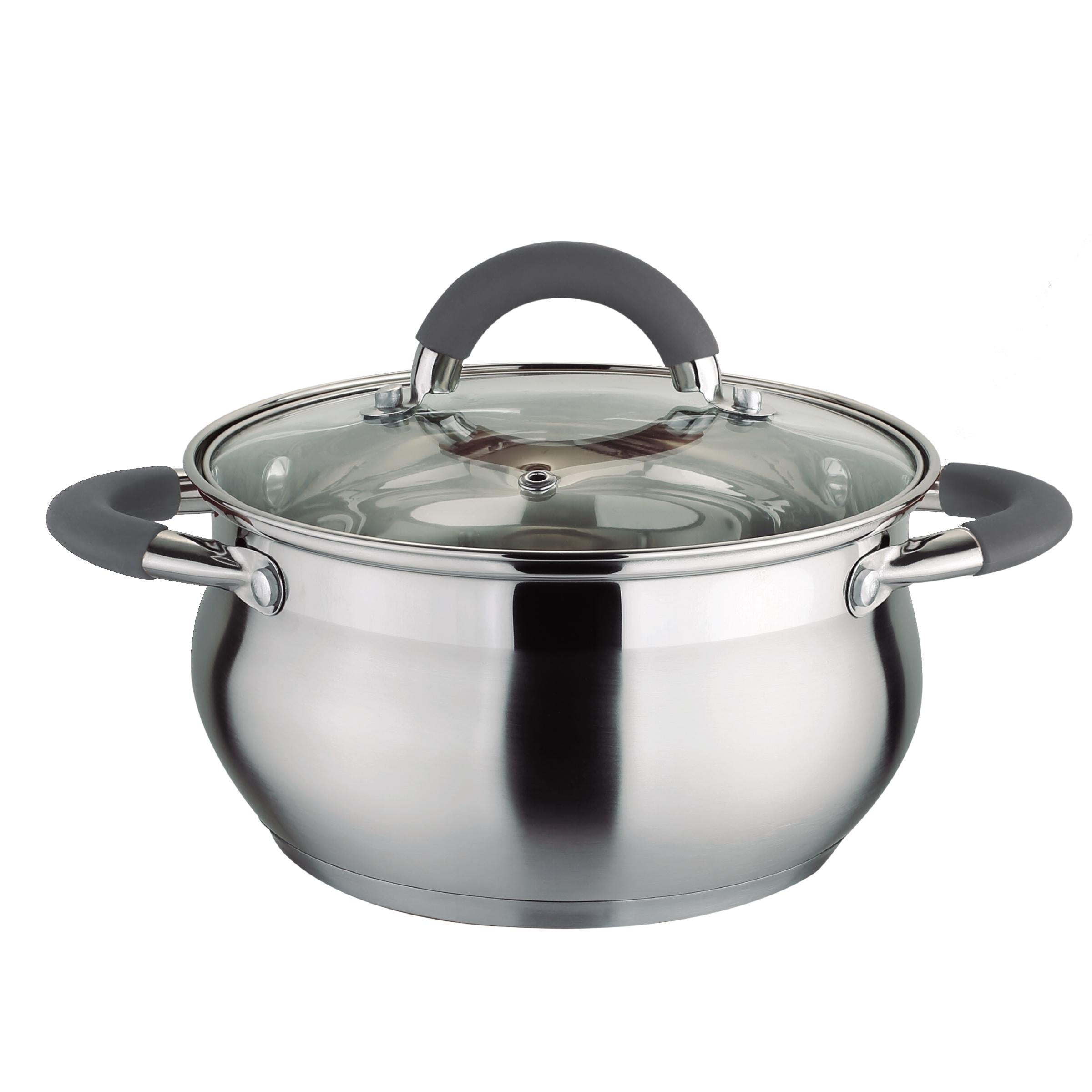 Olla 22 cm Acero Inoxidable - Gris