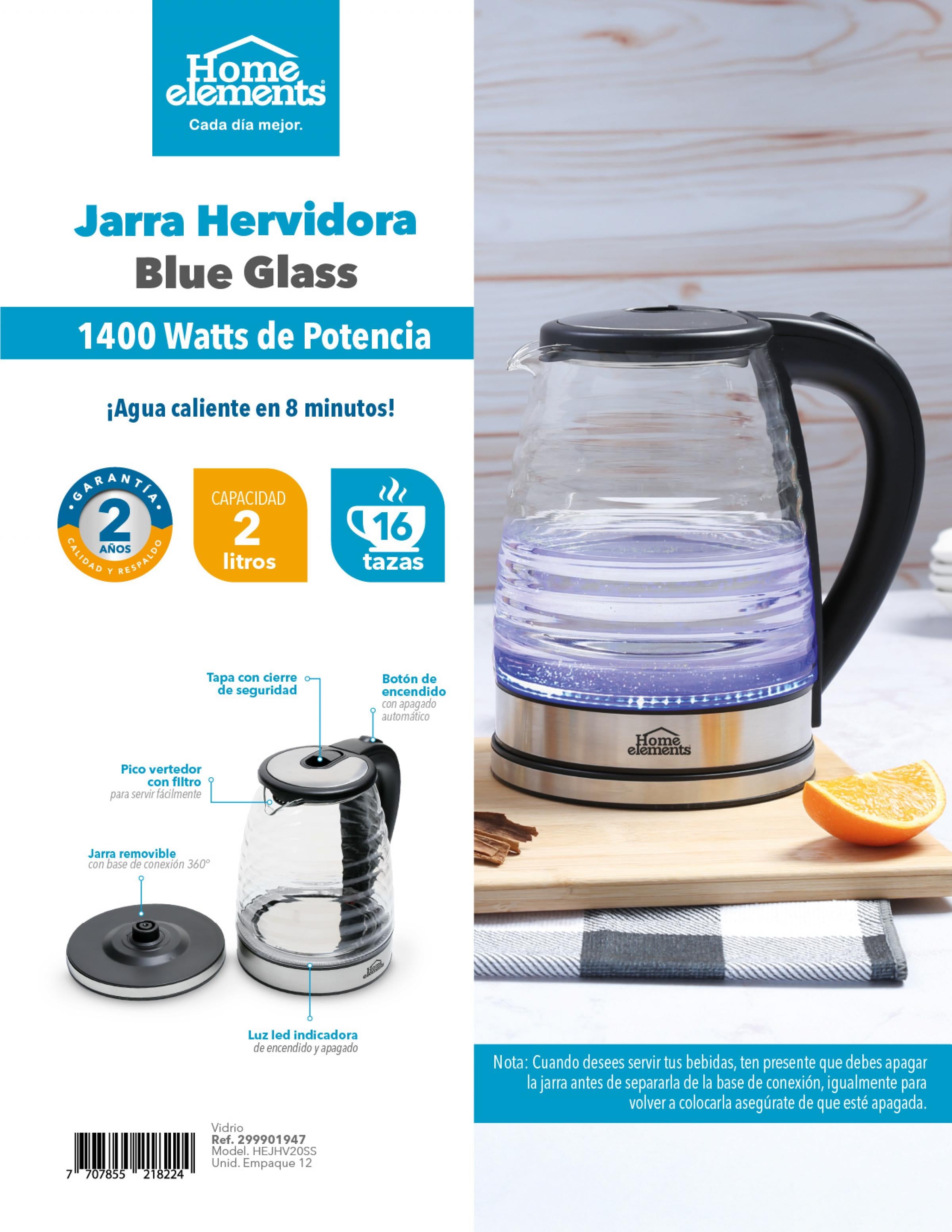 Jarra Hervidora Blue Glass - 2 Litros