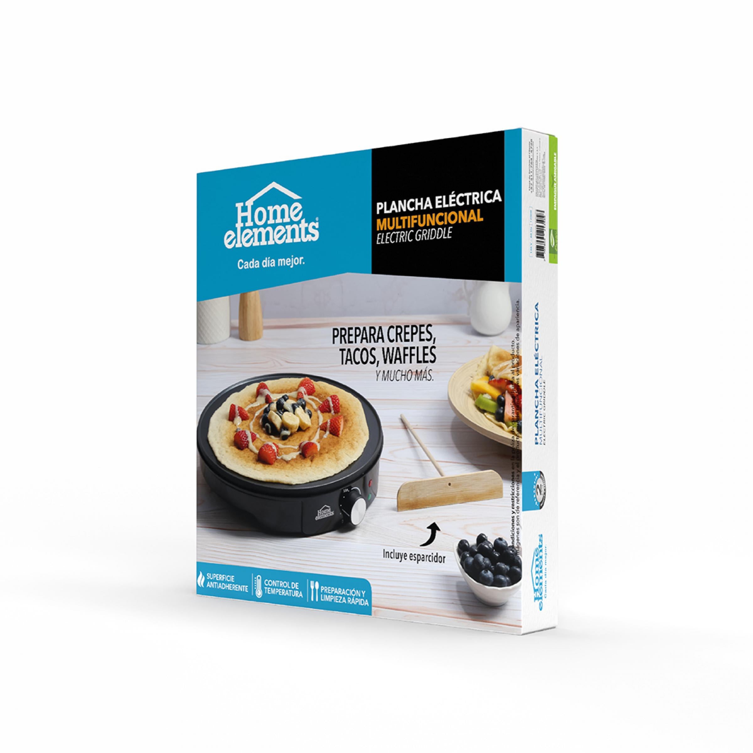 Plancha Electrica Redonda Multifuncional