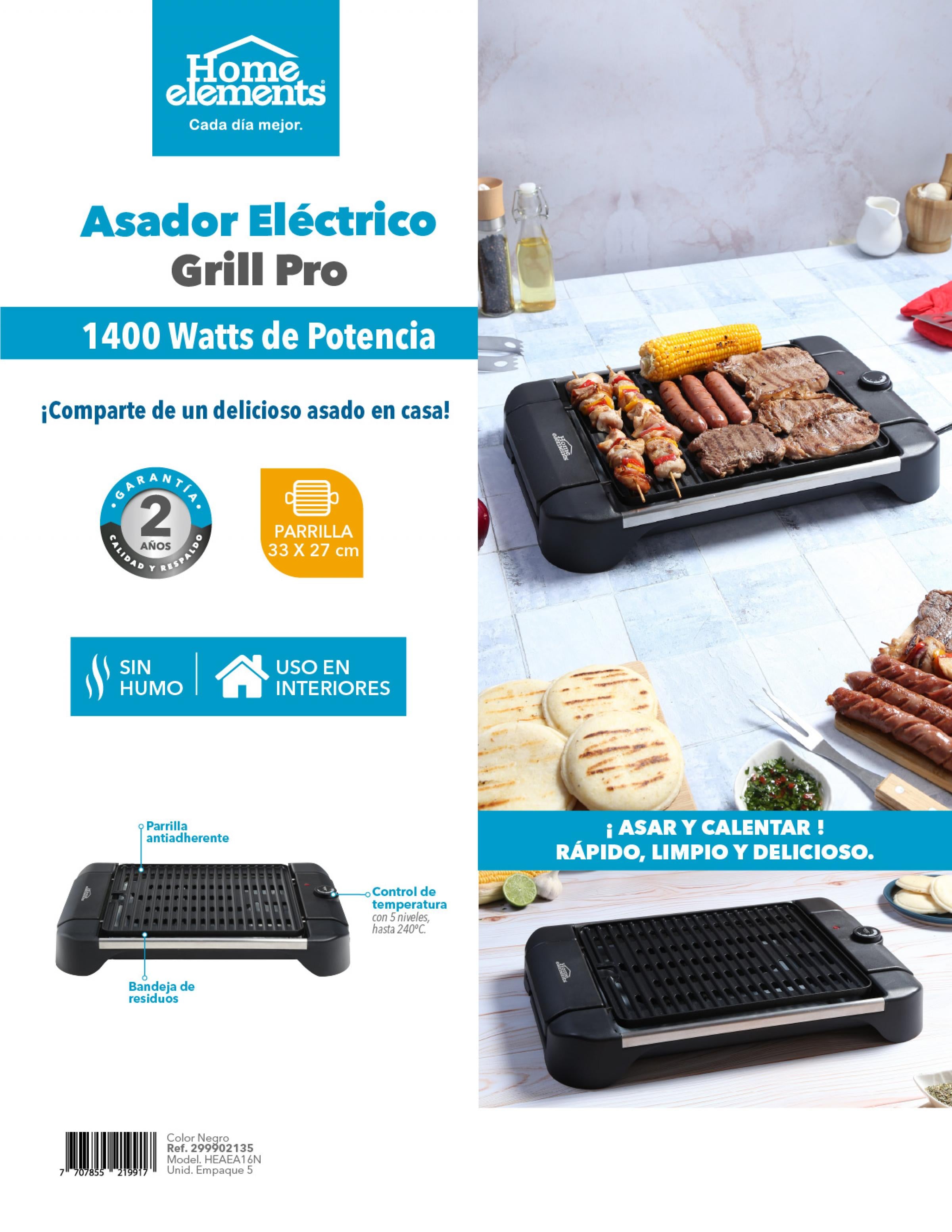 Asador Eléctrico Grill Pro