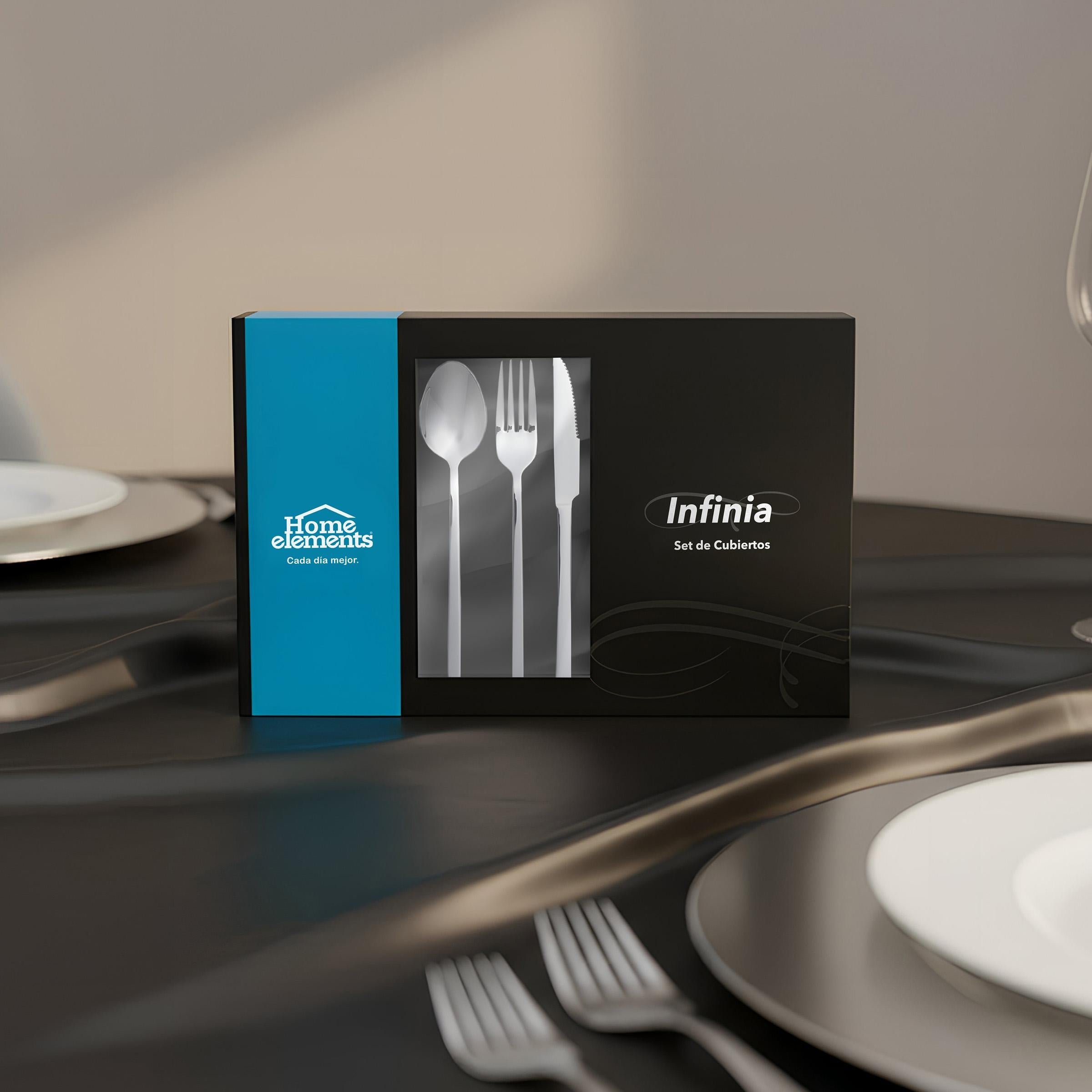 Set de Cubiertos Linea Infinia - Caja de Lujo