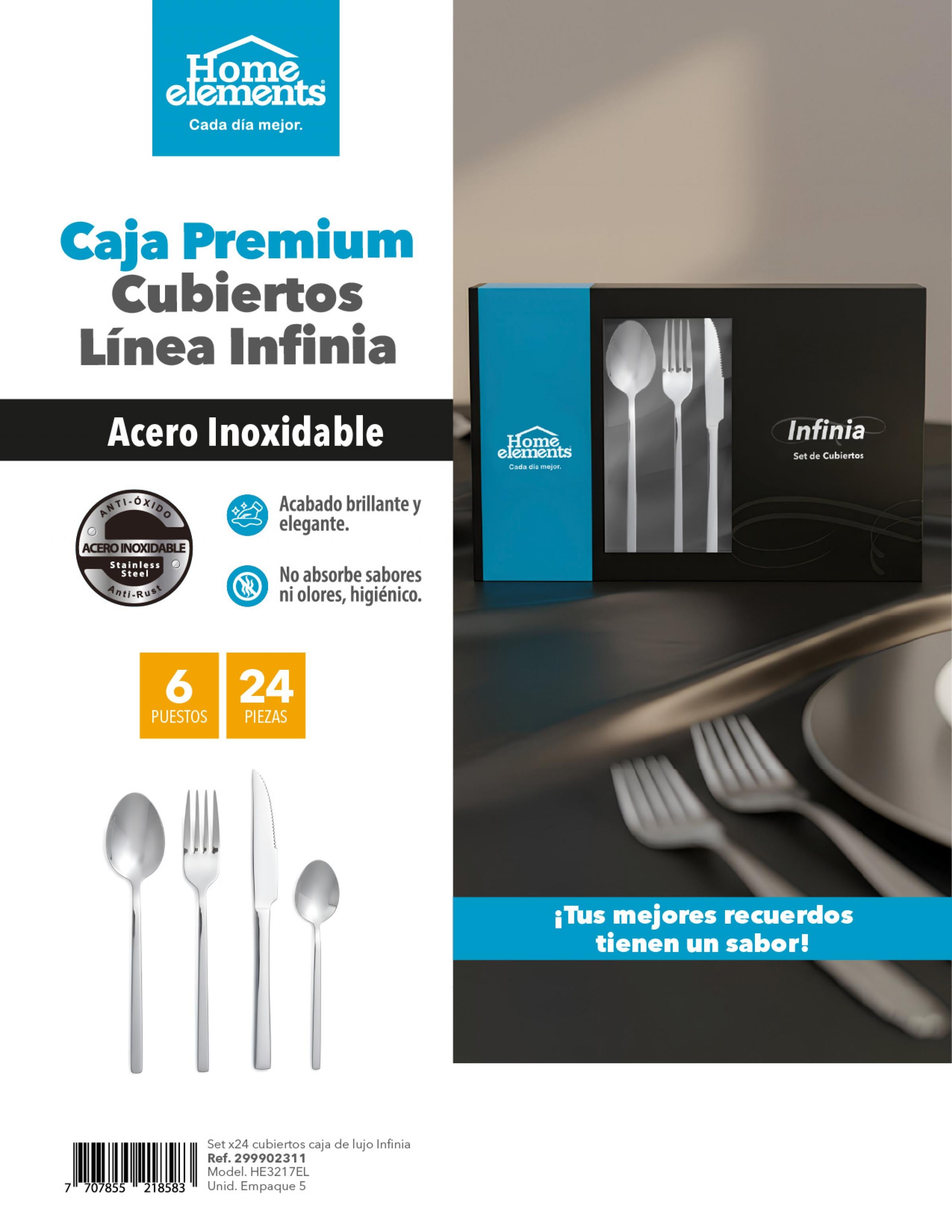 Set de Cubiertos Linea Infinia - Caja de Lujo