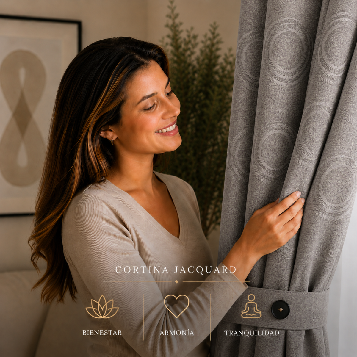 Cortina x2 Celeste Jacquard