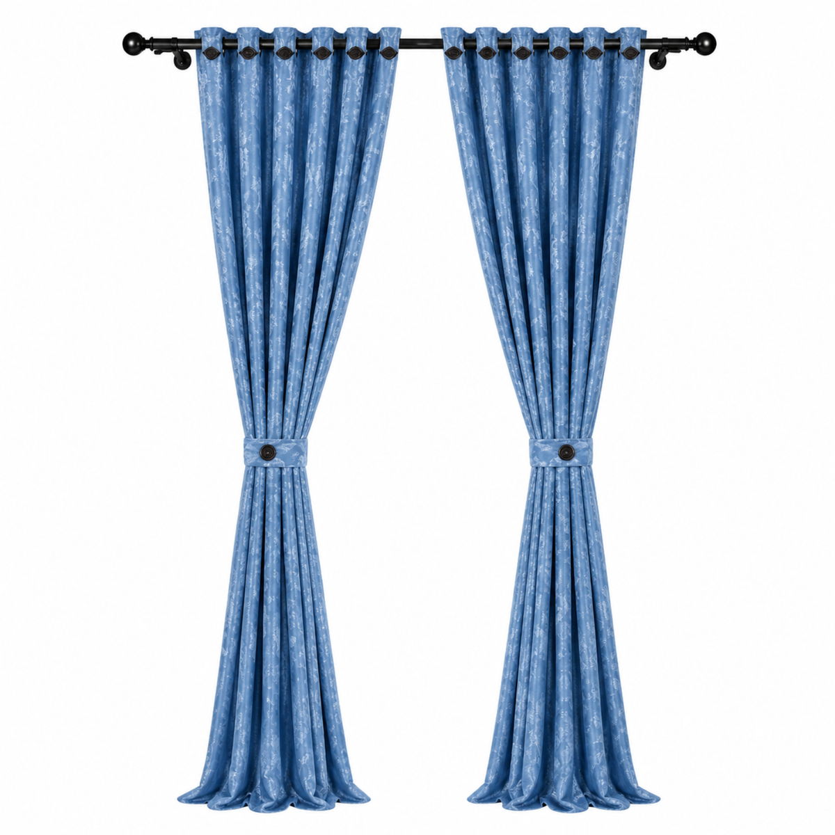 Cortina x2 Celeste Jacquard