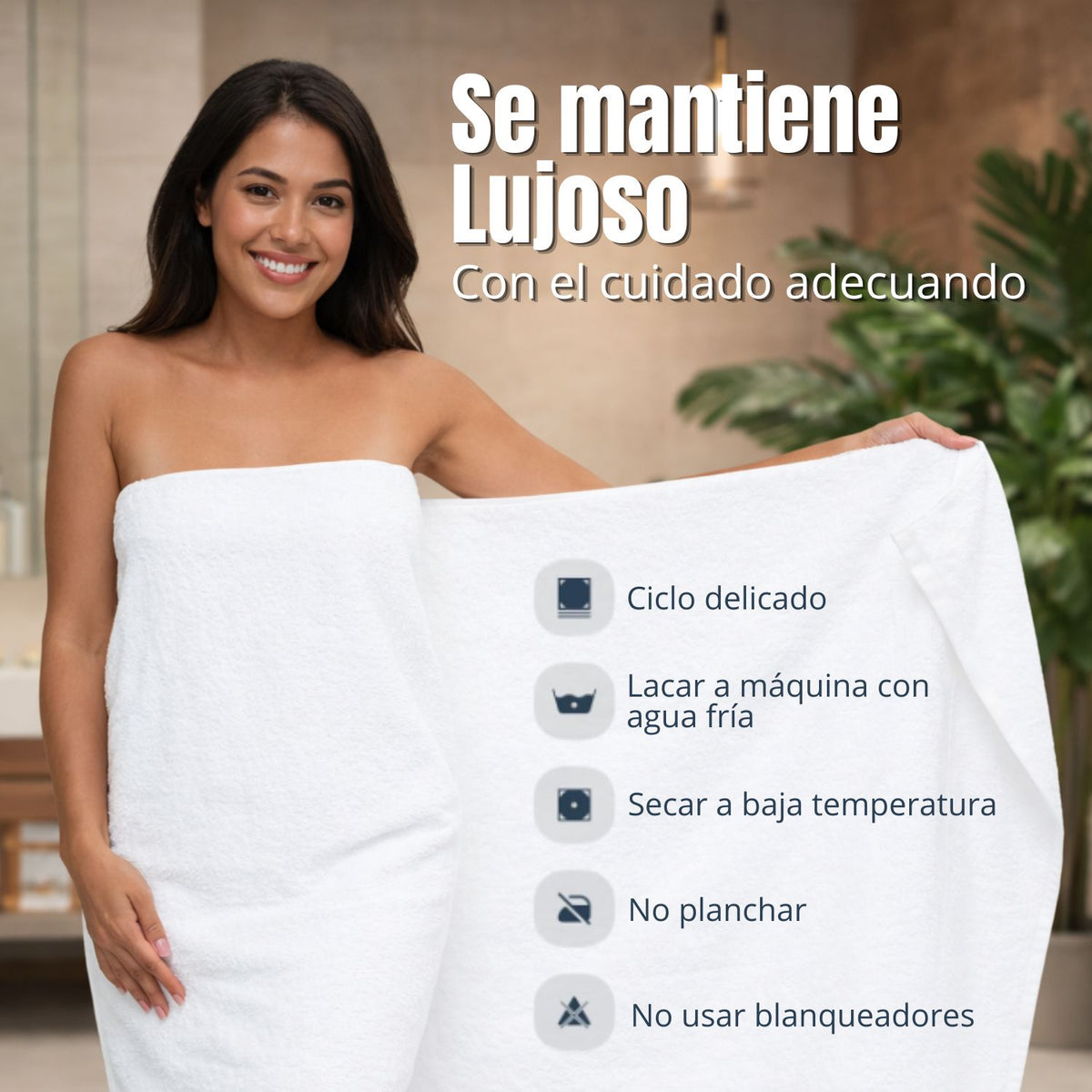 Toalla De Cuerpo Hotelera 70x140cm 500gr