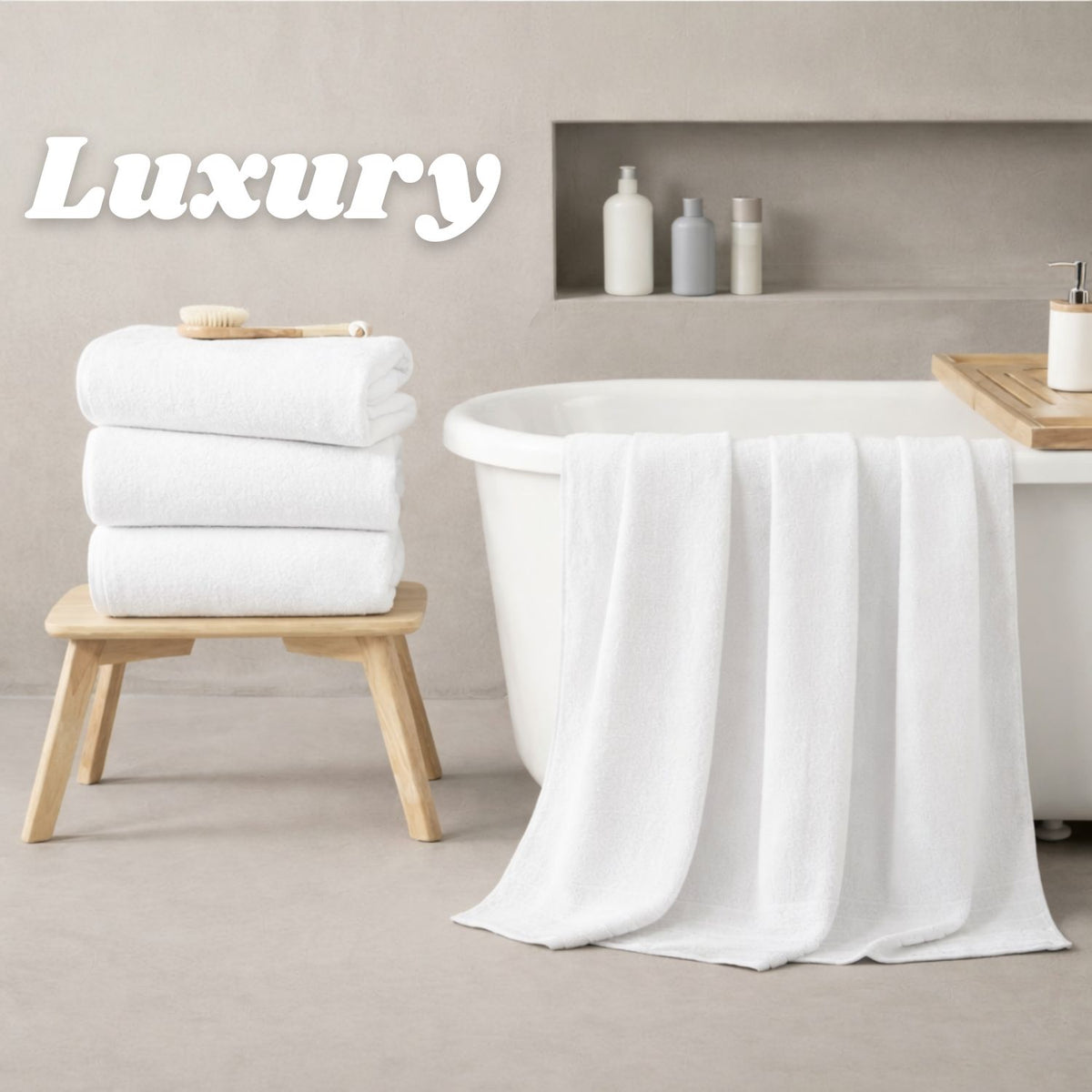 Toalla De Cuerpo Hotelera 70x140cm 500gr