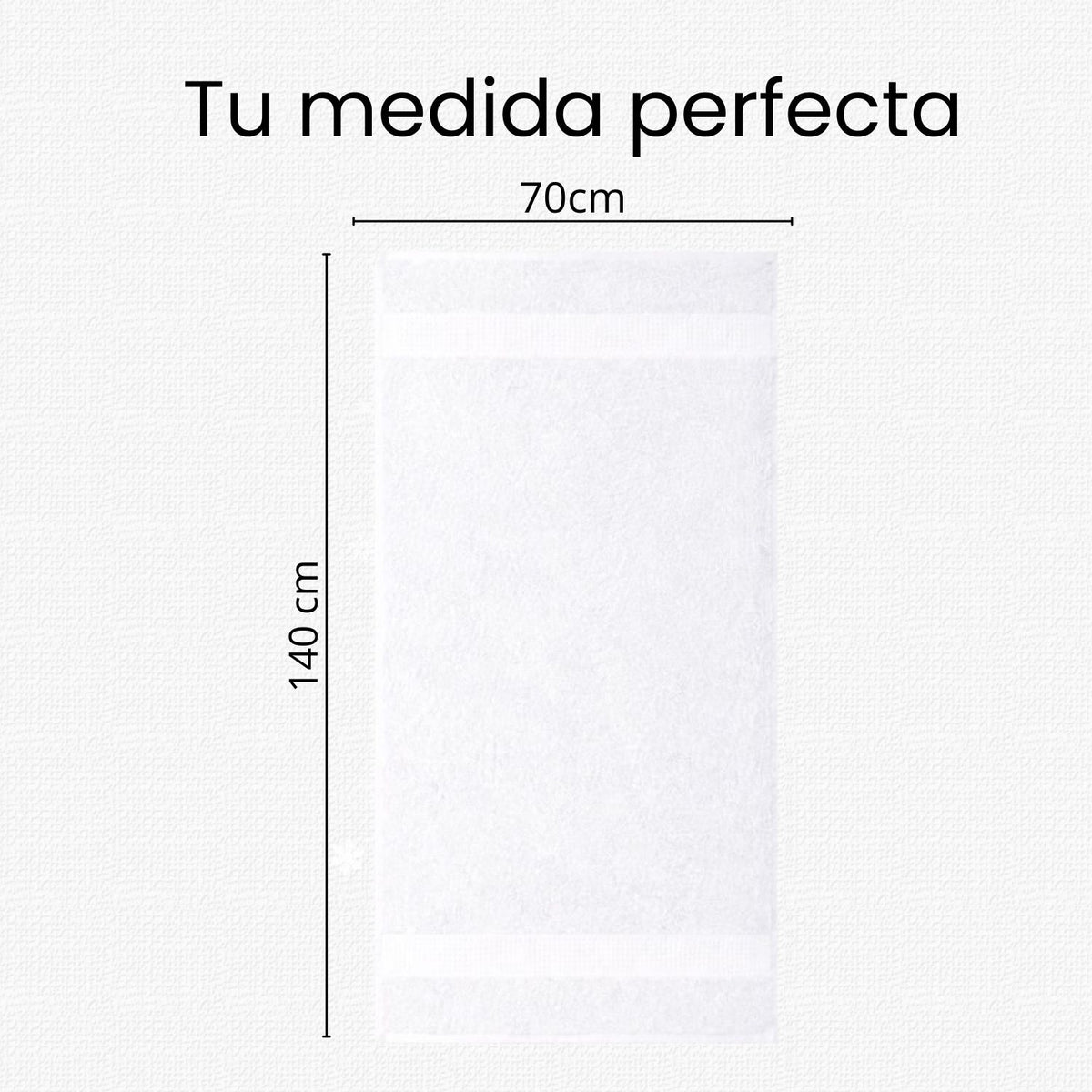 Toalla De Cuerpo Hotelera 70x140cm 500gr