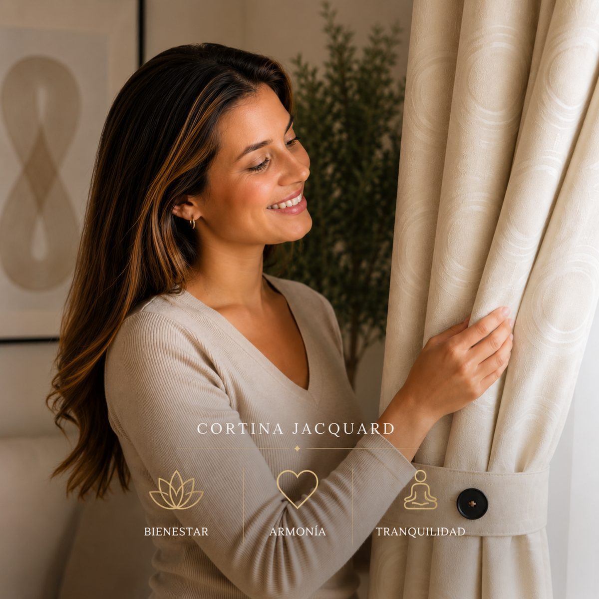 Cortina x2 Celeste Jacquard