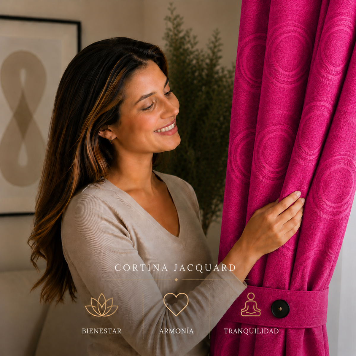 Cortina x2 Celeste Jacquard