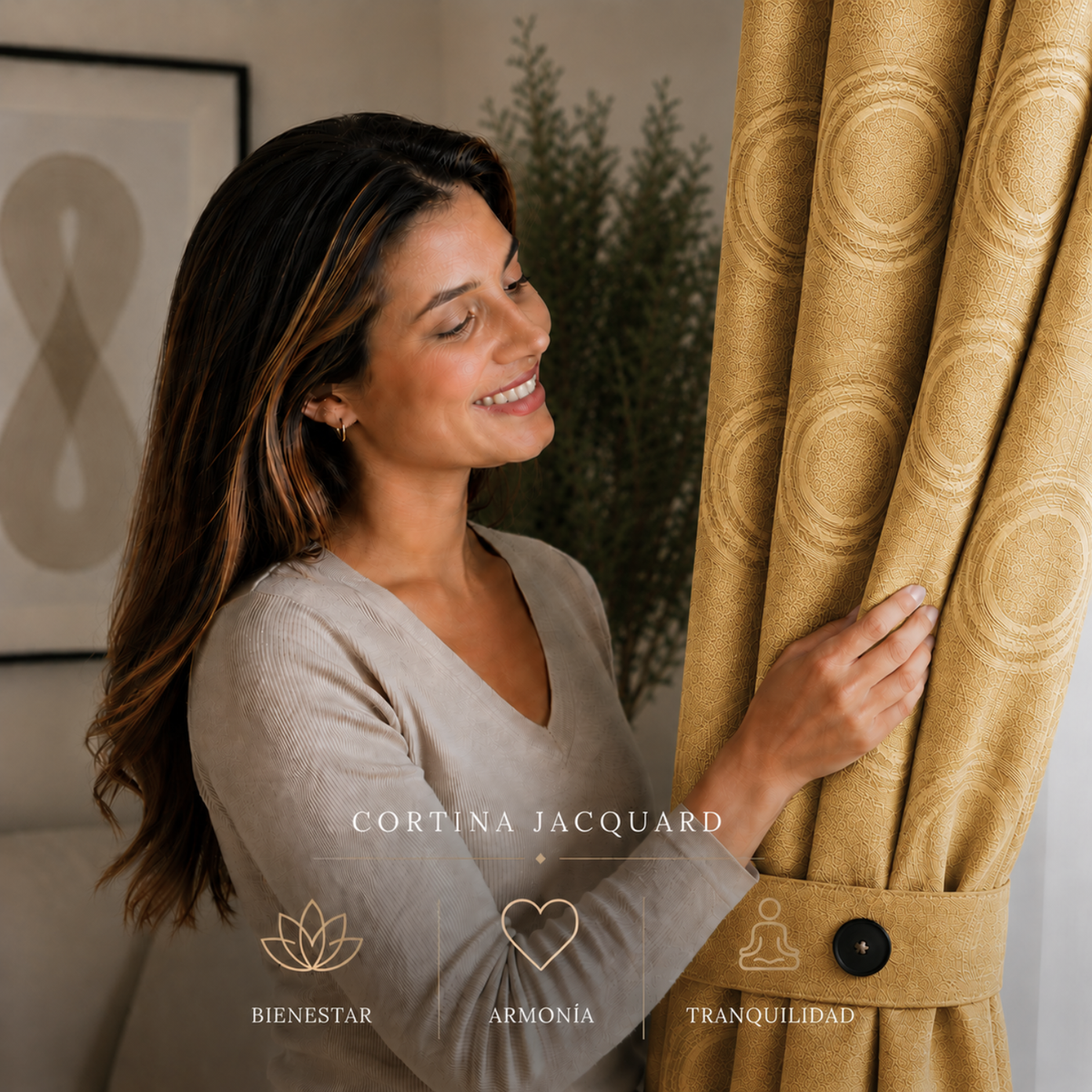 Cortina x2 Celeste Jacquard