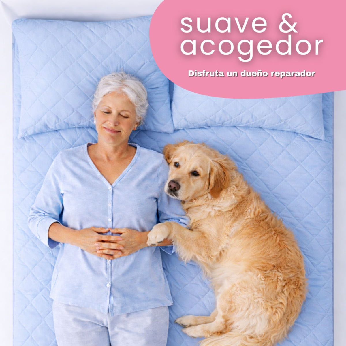 Combo Protector King Antifluido 200x200cm