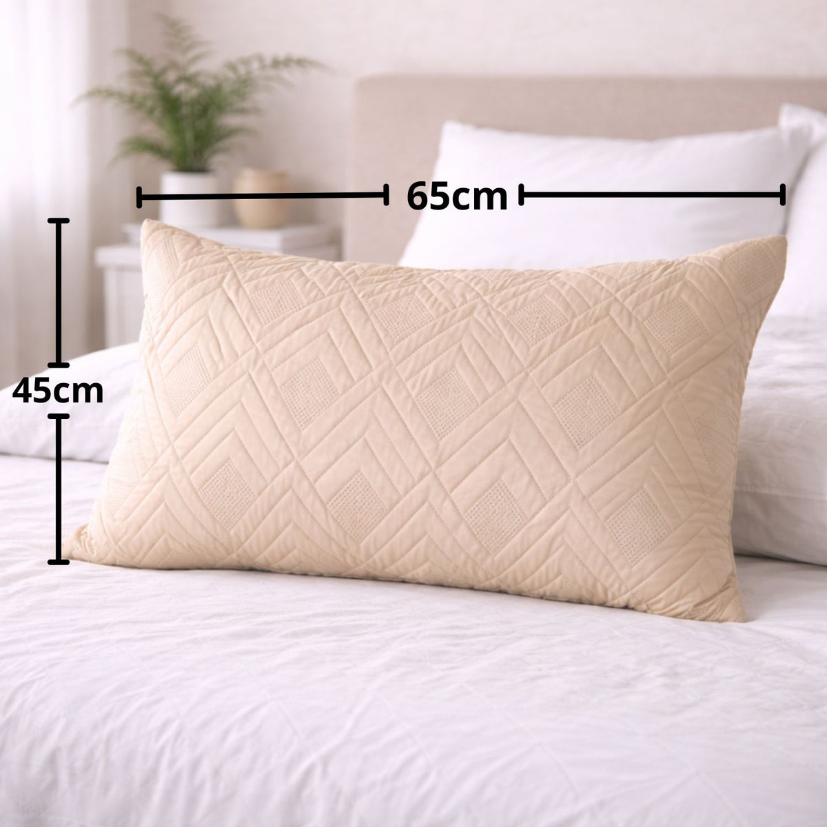 Set x2 Protector Almohada Acolchado 45x65cm