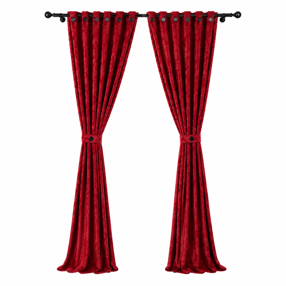 Cortina x2 Celeste Jacquard
