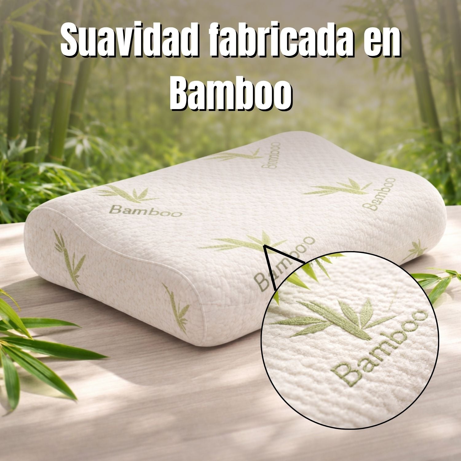 Almohada viscoelástica bamboo cervical