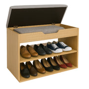 Mueble Organizador Zapatero-Baúl  43x60x30 Madera/Gris
