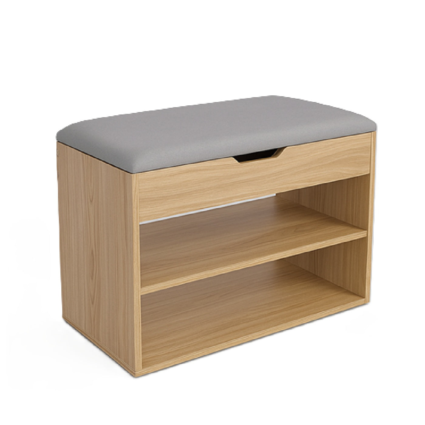 Mueble Organizador Zapatero-Baúl  43x60x30 Madera/Gris