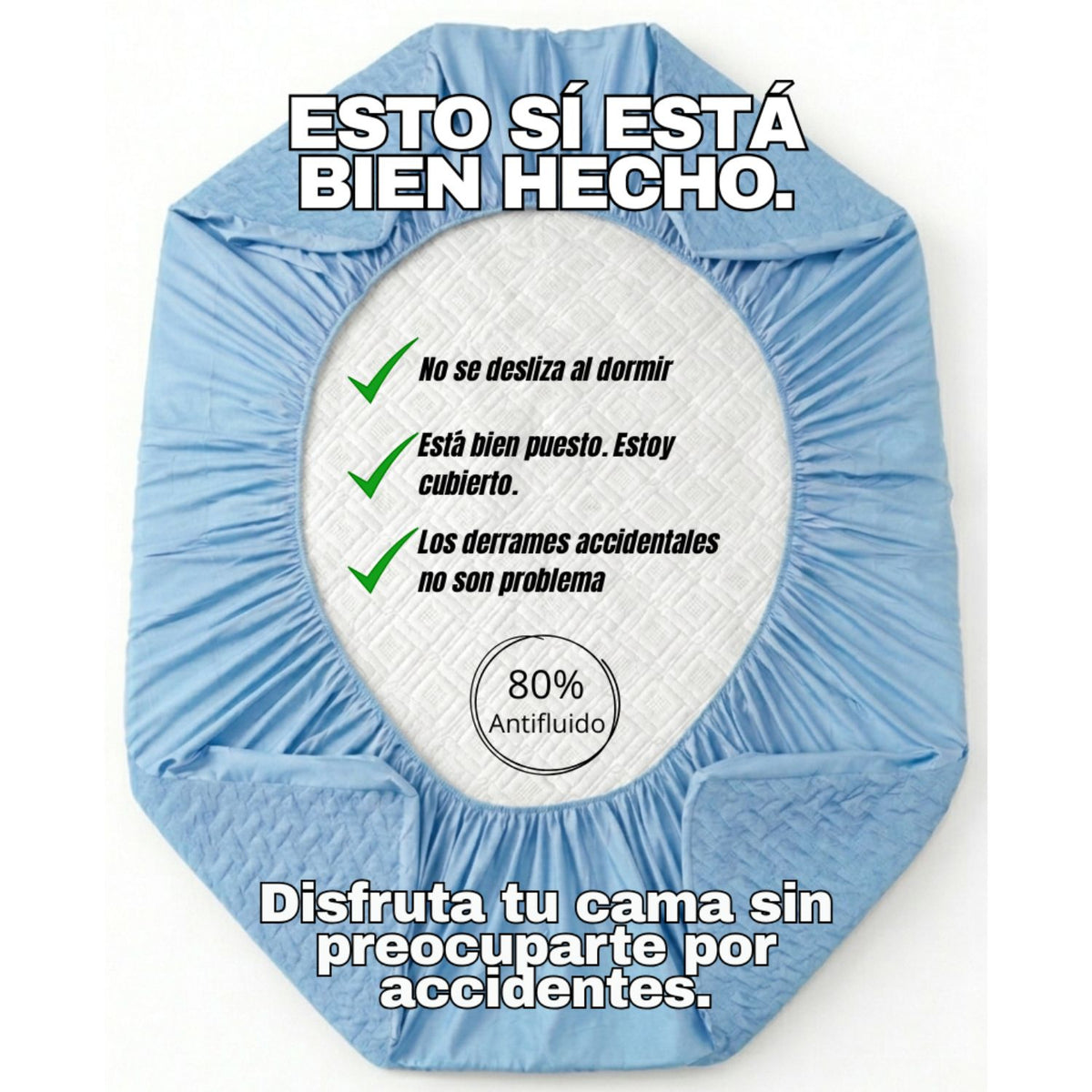 Combo Protector Queen Antifluido 160x190cm