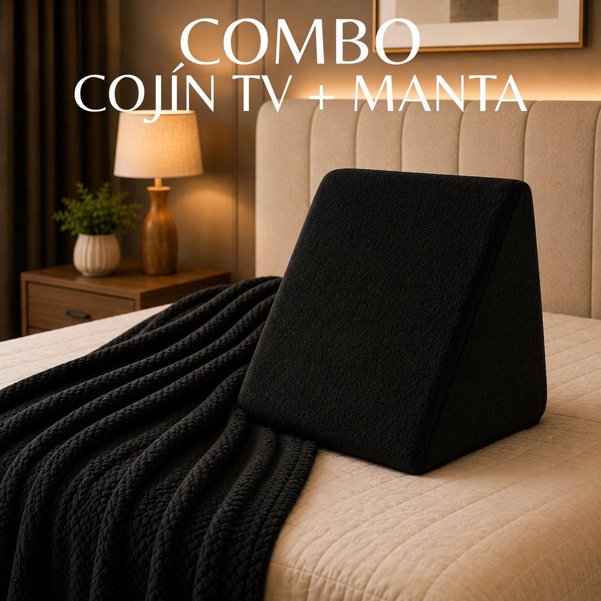 Combo Cojin Tv + Cobija