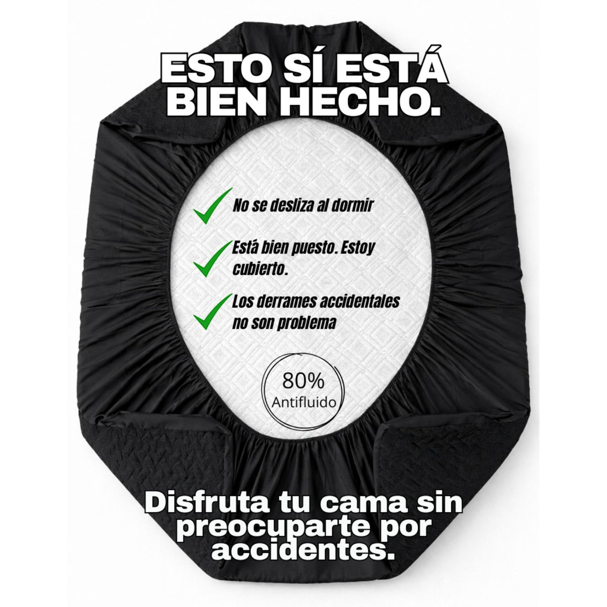 Combo Protector King Antifluido 200x200cm