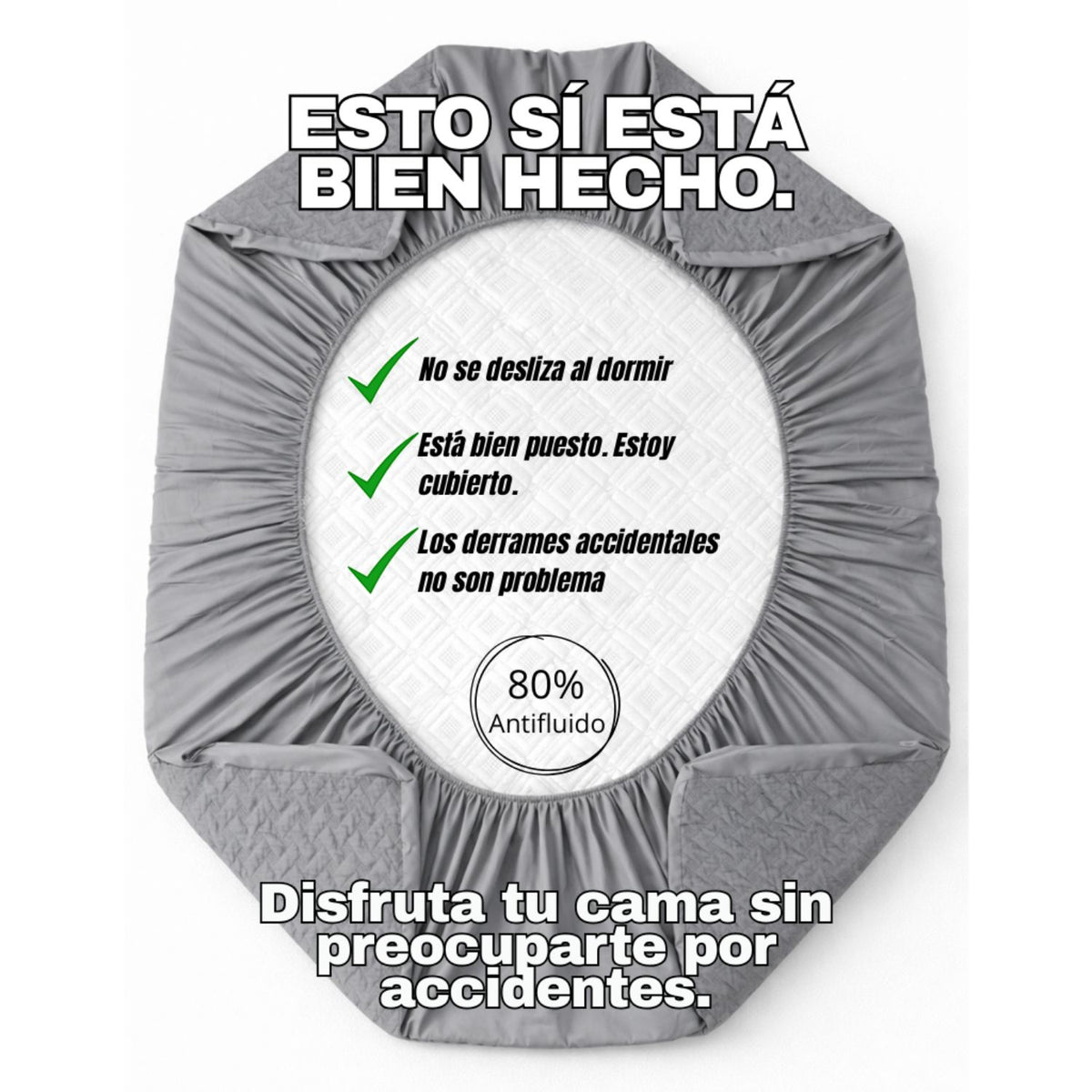 Combo Protector Queen Antifluido 160x190cm