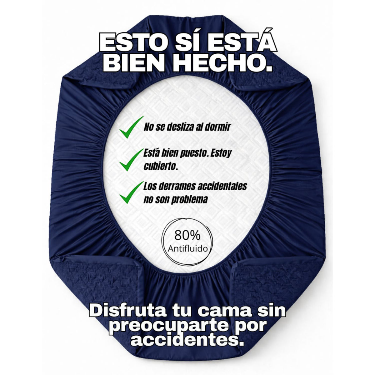 Combo Protector King Antifluido 200x200cm