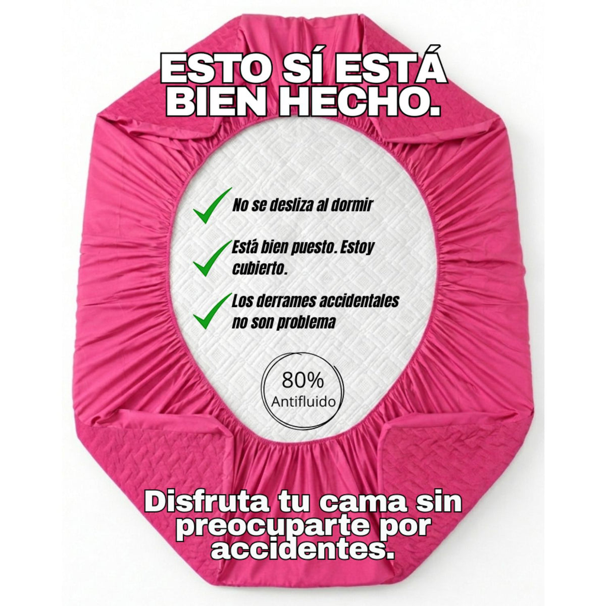 Combo Protector King Antifluido 200x200cm
