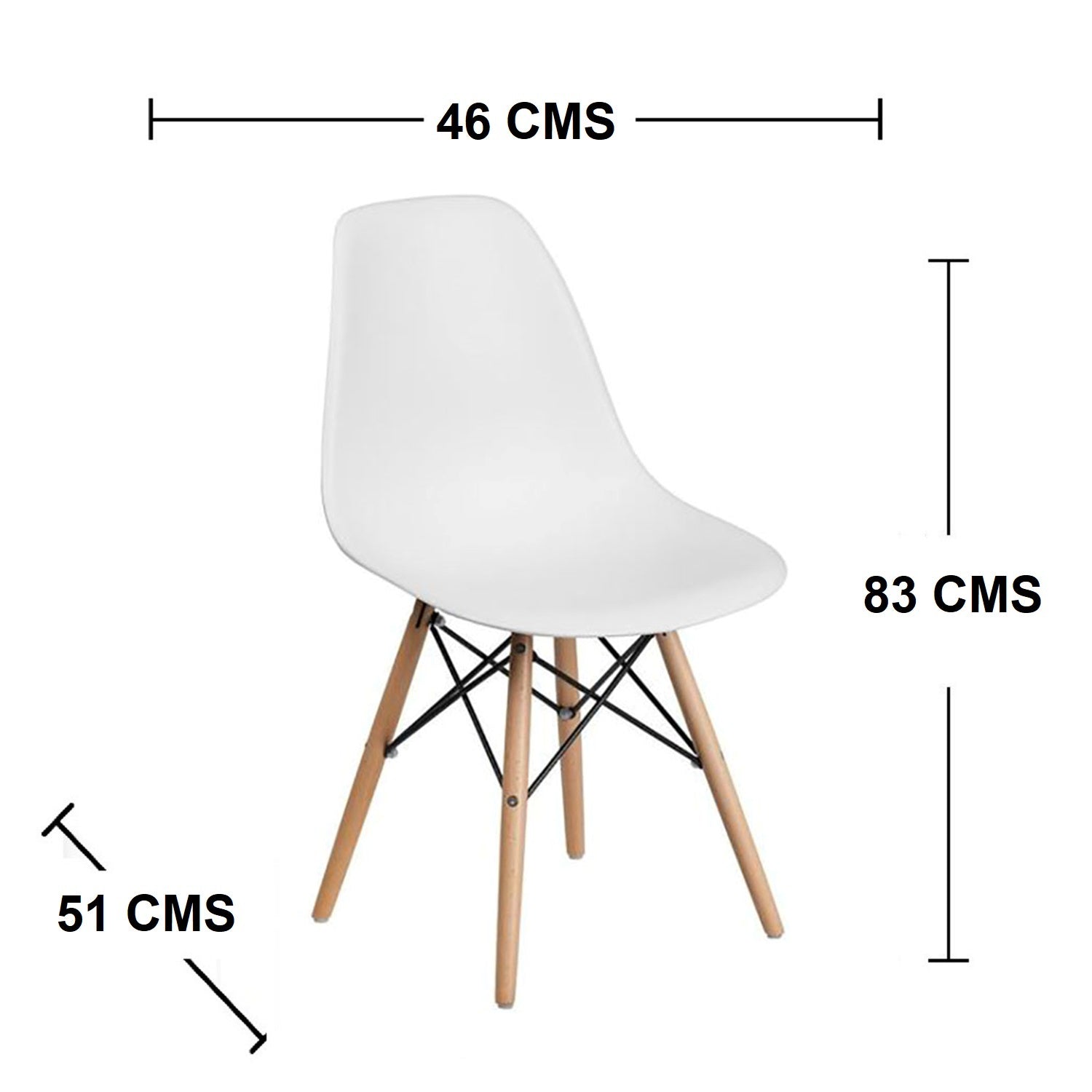 Combo Tocador Mallorca (140x70x40) Blanco + Silla Eames