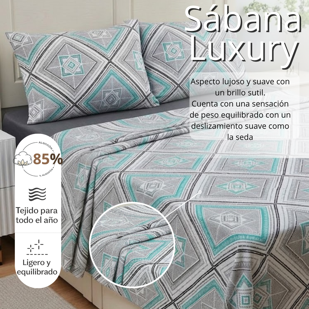 Juego De Sabana Doble Estampada