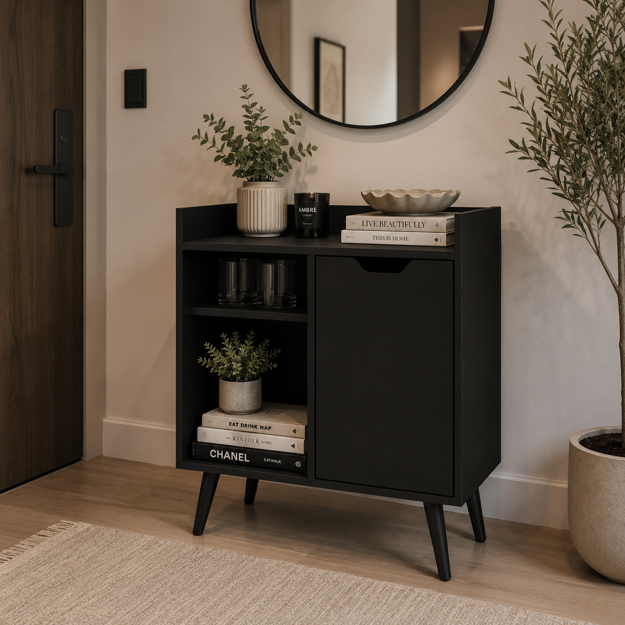 Mesa Auxiliar Arlo Negro