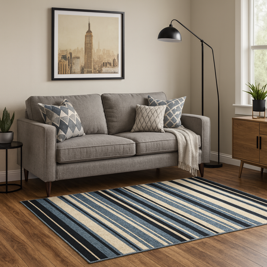 Alfombra Newark 1.00x1.50cm Azul Celeste