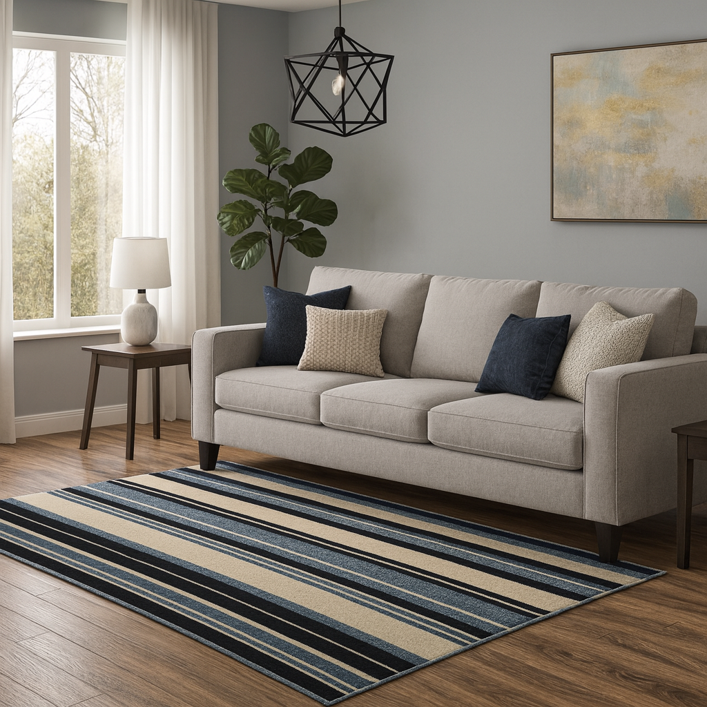 Alfombra Newark 1 00x1 50cm Azul Celeste