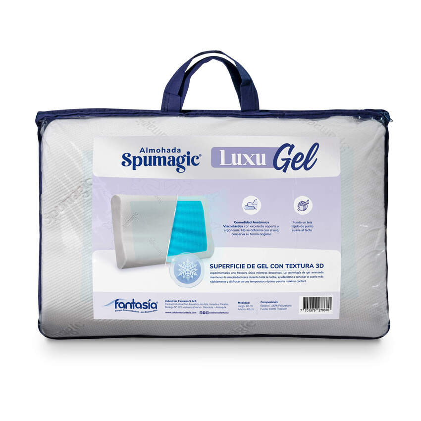 Almohada spumagic luxu gel 39x58 cm