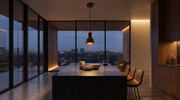 Luminaria Decorativa Colgante Ariel Negro Madera