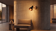 Luminaria Decorativa De Pared Ariel Negro Madera