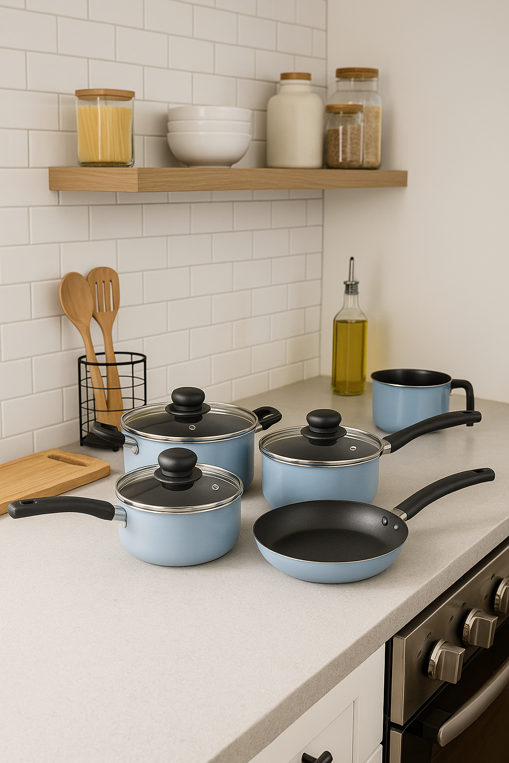 Batería 5 Piezas Blue Azul Celeste