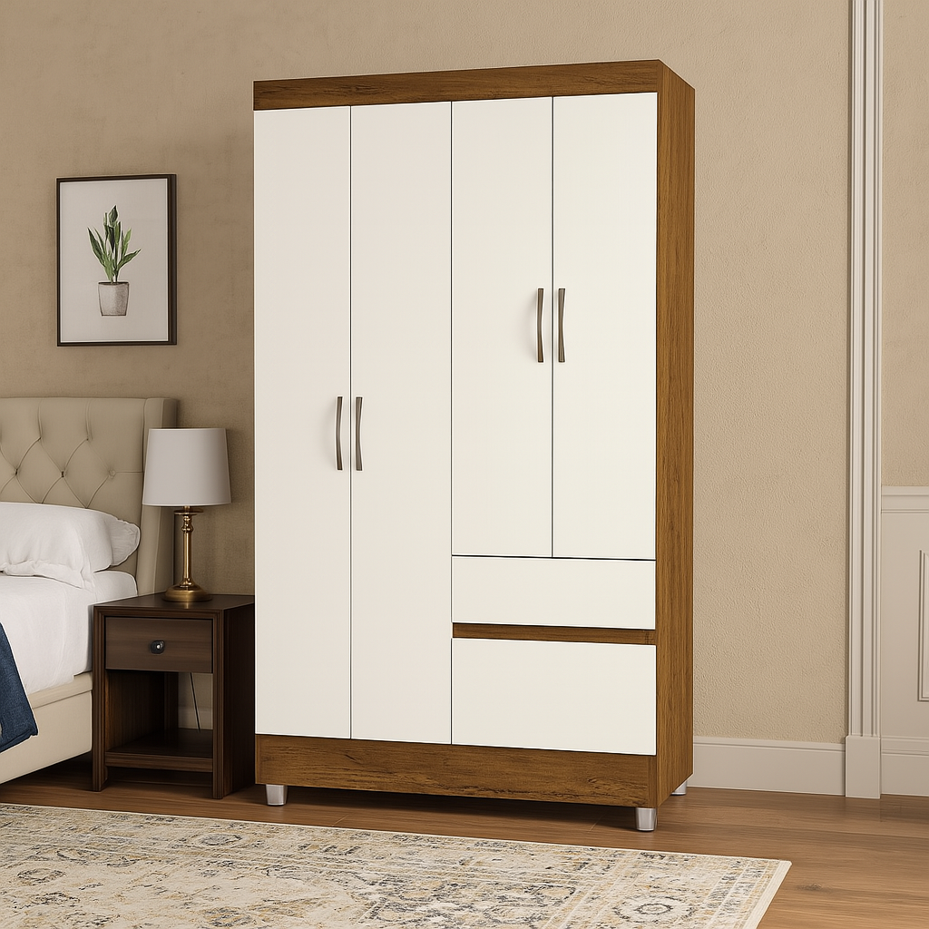 Closet 4 Puertas 2 Cajones Bonic